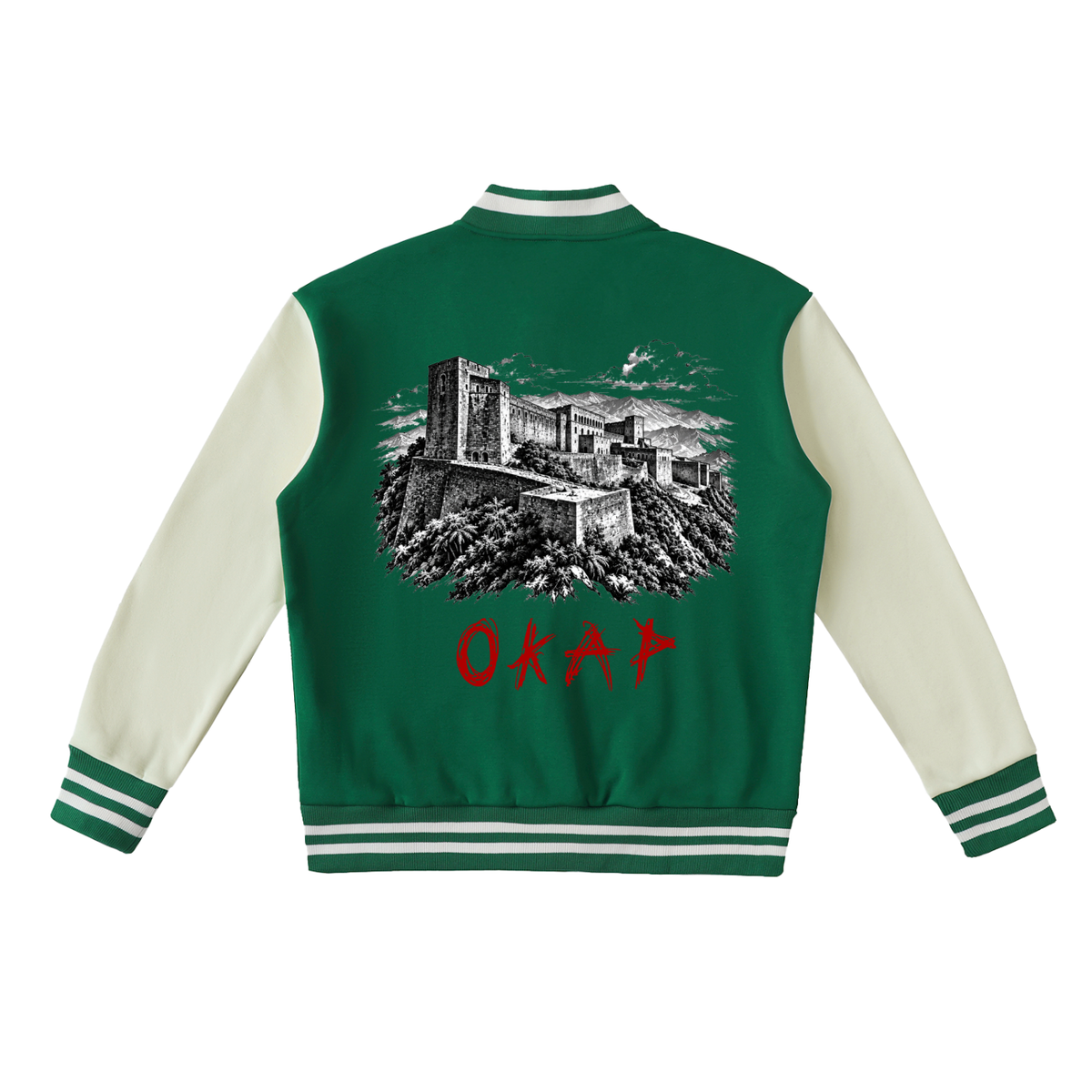 WR Retro Varsity Graphic Bomber Jacket