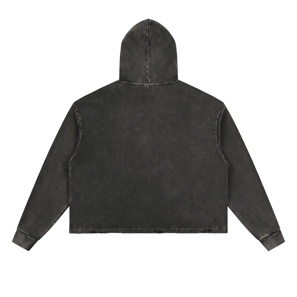 WR DRIP 509 rayed-Hem Hoodie