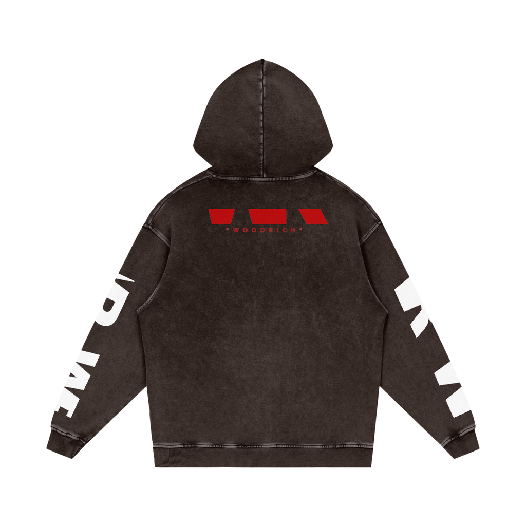 WR-finish Loose Cotton Hoodie