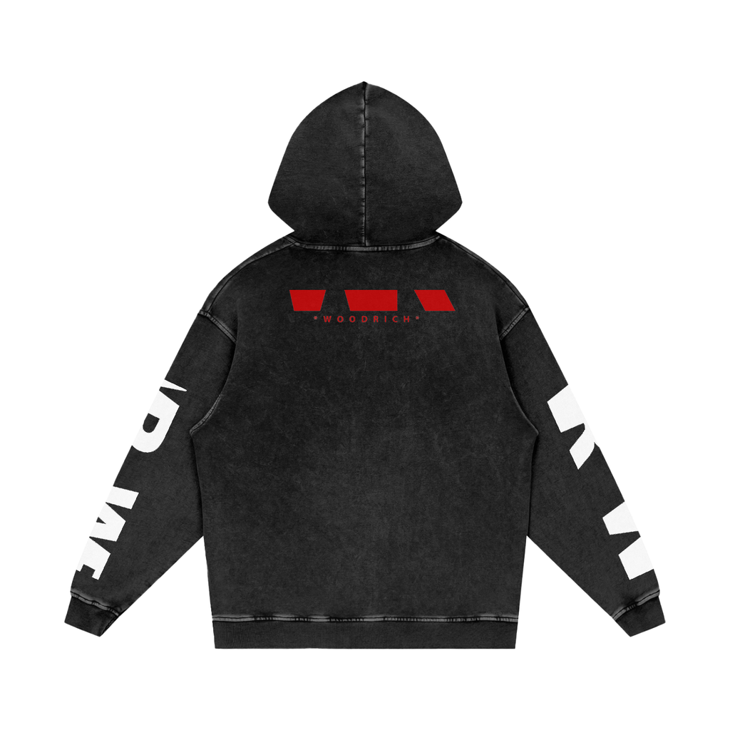 WR-finish Loose Cotton Hoodie