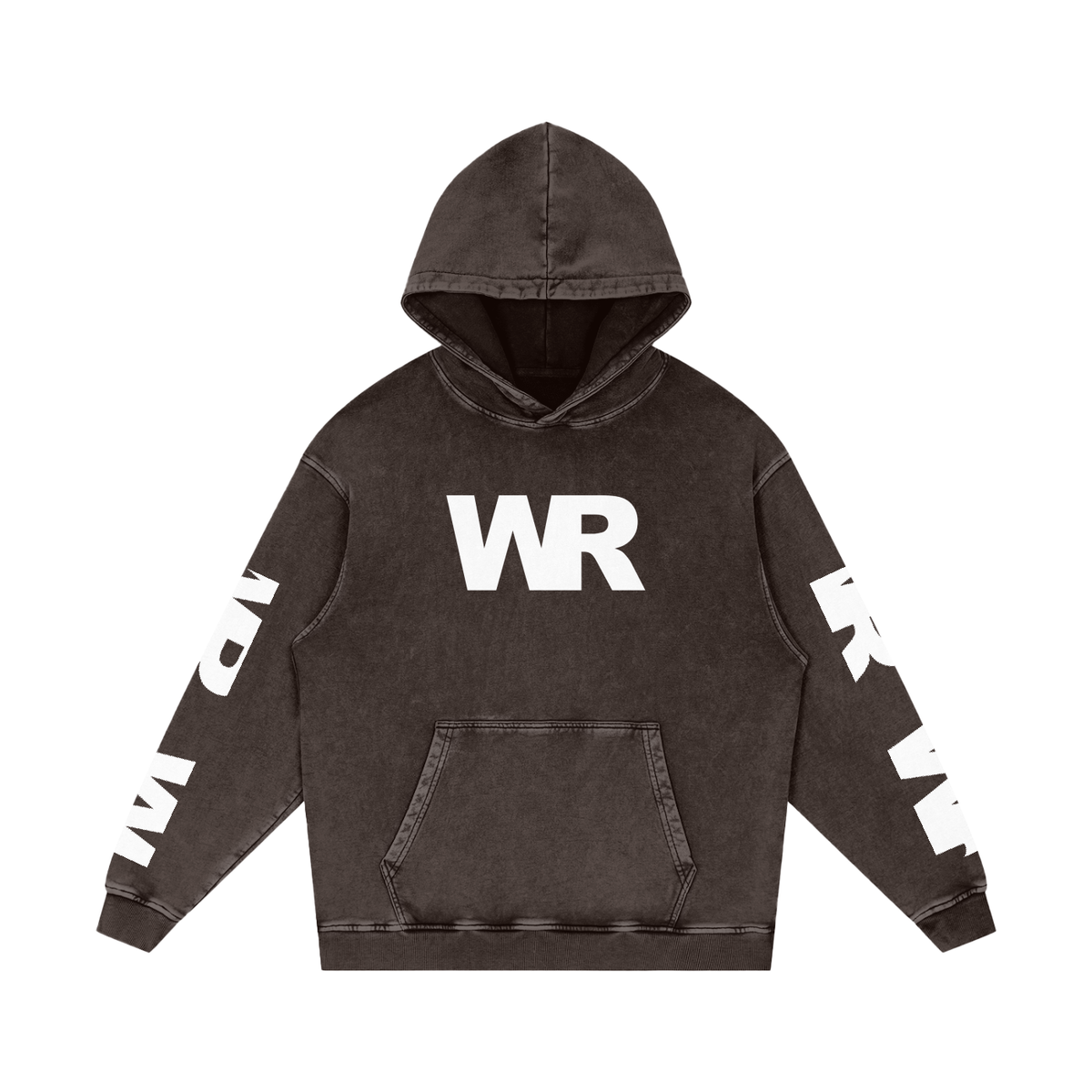 WR-finish Loose Cotton Hoodie