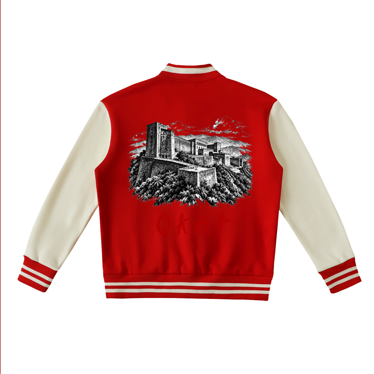 WR Retro Varsity Graphic Bomber Jacket