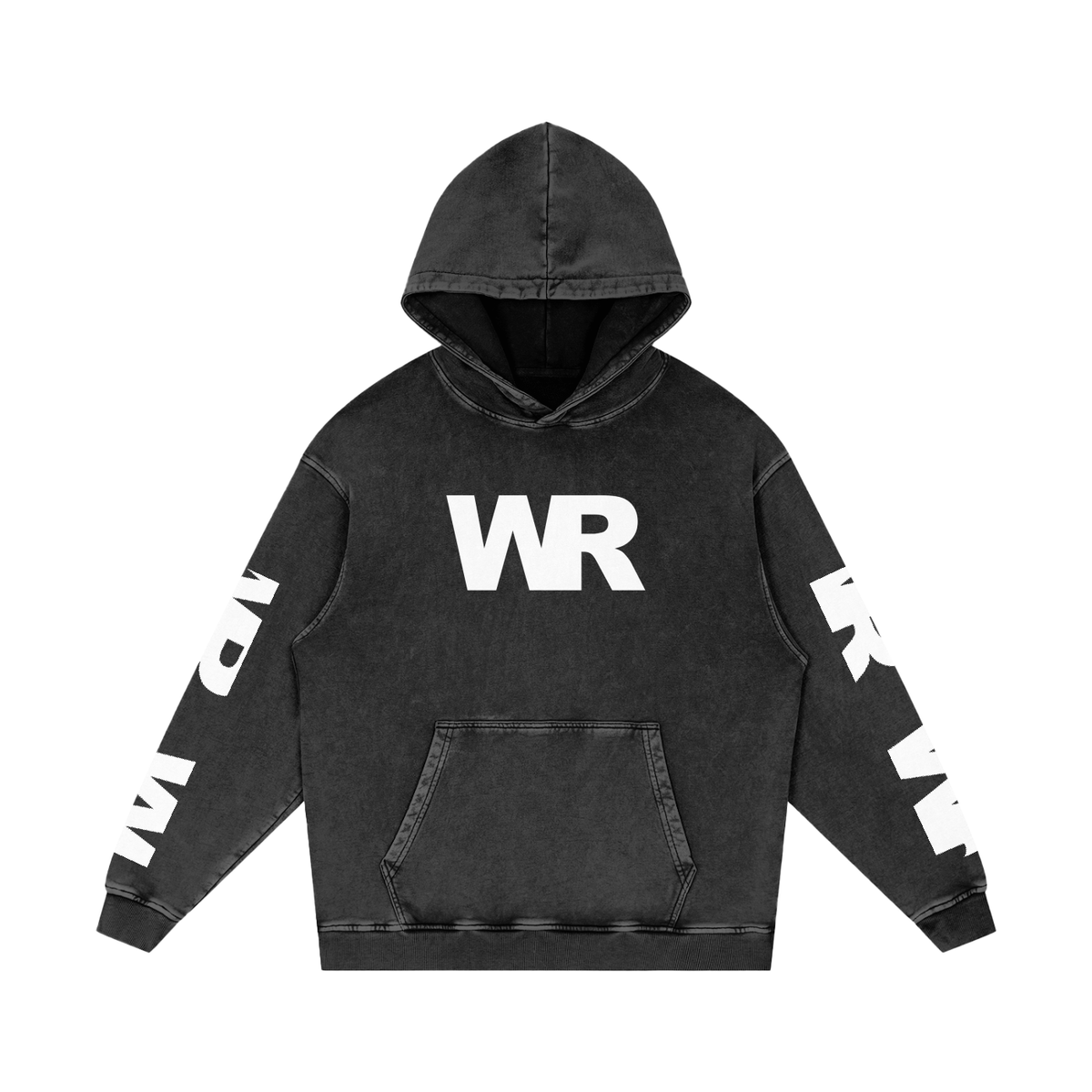 WR-finish Loose Cotton Hoodie
